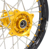 KKE 17/14 RM80 1993-2001 RM85 2002-2025 For SUZUKI Kid's Small Wheels Rims Gold Nipples