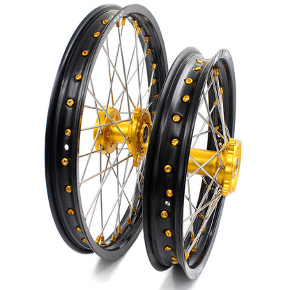KKE 17/14 RM80 1993-2001 RM85 2002-2025 For SUZUKI Kid's Small Wheels Rims Gold Nipples