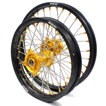 KKE 17/14 RM80 1993-2001 RM85 2002-2025 For SUZUKI Kid's Small Wheels Rims Gold Nipples