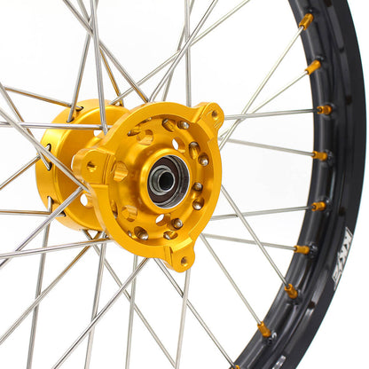 KKE 17/14 RM80 1993-2001 RM85 2002-2025 For SUZUKI Kid's Small Wheels Rims Gold Nipples