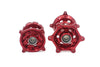 KKE CNC Red Front & Rear Hubs Set For SUZUKI RMZ250 2007-2025 RMZ450 2005-2025