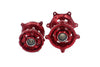 KKE CNC Red Front & Rear Hubs Set For SUZUKI RMZ250 2007-2025 RMZ450 2005-2025