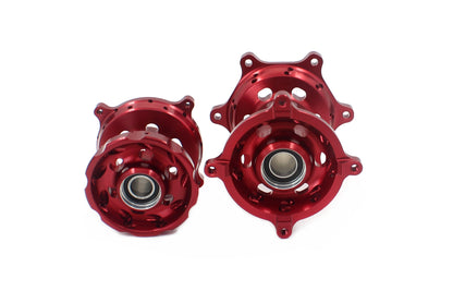 KKE CNC Red Front & Rear Hubs Set For SUZUKI RMZ250 2007-2025 RMZ450 2005-2025