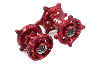 KKE CNC Red Front & Rear Hubs Set For SUZUKI RMZ250 2007-2025 RMZ450 2005-2025