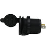 Socket sized Dual Port USB 3.1Amp with Blue LED