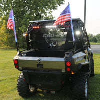 3-Foot Long ColorSMART Chasing  RGB Multi-Color Whip with over 150+ Patterns - Bluetooth Controlled and American Flag