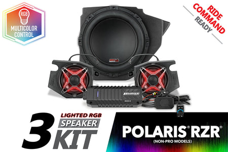 2014-2023 Polaris RZR V-Spec 3-Speaker Plug-&-Play Kit for Ride Command