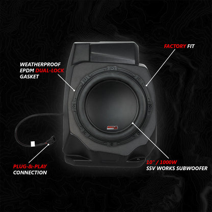 2020-2024 Polaris® RZR PRO Series Phase-5 V-Spec 6-Speaker 1400watt System for Ride Command