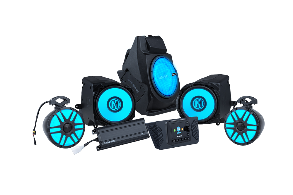 Polaris RZR PRO 2020 &amp; Newer PAK4P Amplified 4 Speaker W/ Subwoofer System