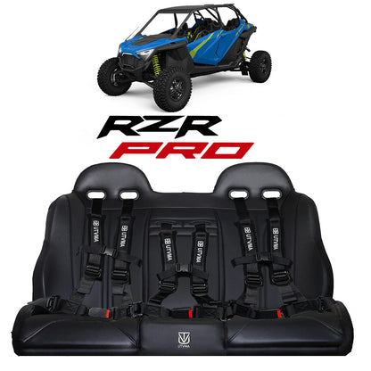 RZR PRO R Rear Bench Seat W Harnesses (2025+)
