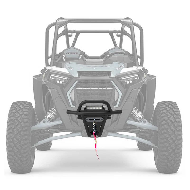 RZR Turbo S Front Winch Sport Bumper Thumper Fab TF020503