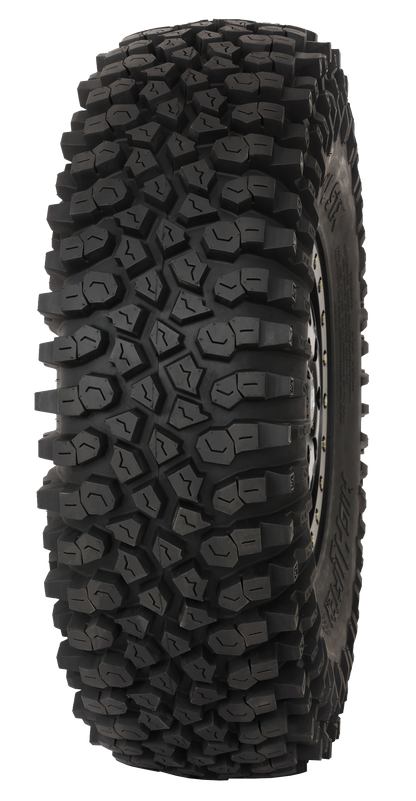 Valor Offroad V13 Beadlock Wheels Satin Black (4x137)| 4+3) on High Lifter Roctane ST – UTV Wheel & Tire Kit