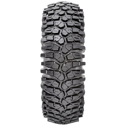 Metal FX Delta R 15x10 Raw Machined Beadlocks on Maxxis Roxxzilla Tires – Mounted UTV Kit | 5/4.5 Bolt Pattern