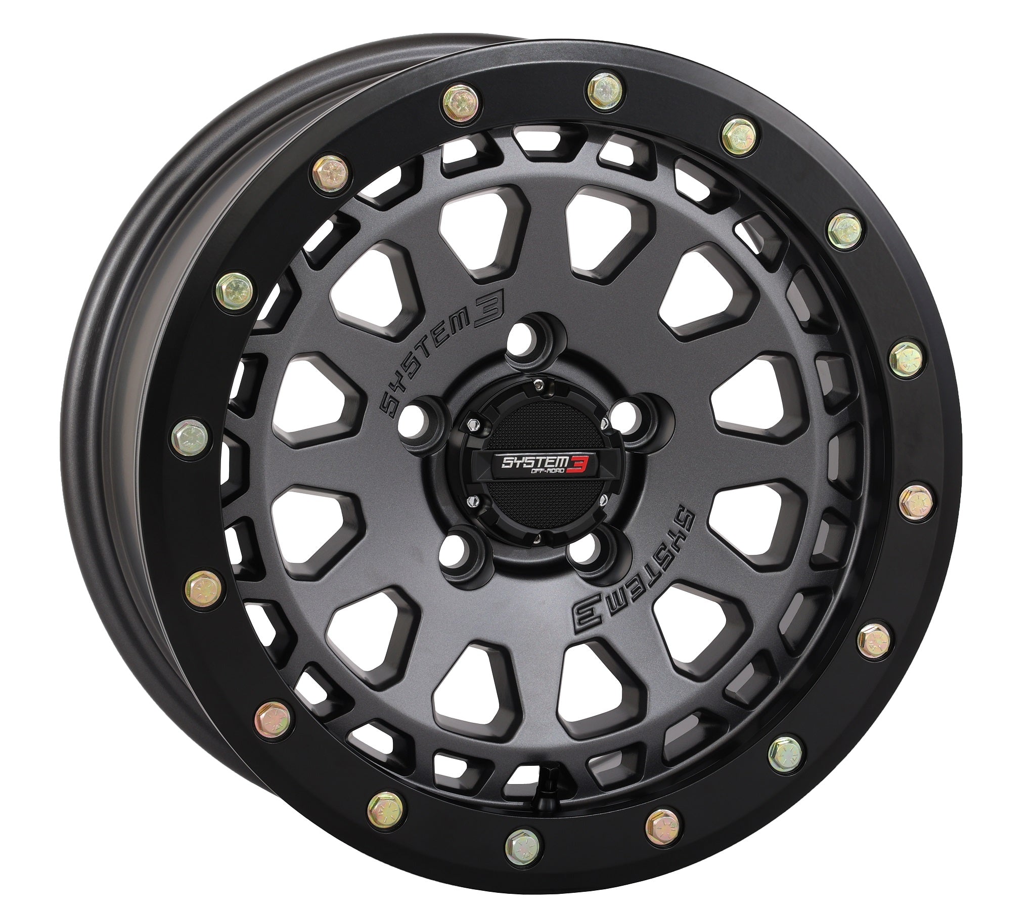 System 3 SB6 Beadlocks Gunmetal Grey – PlanetSXS.com