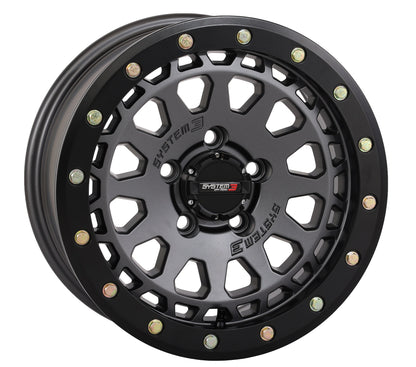 System 3 SB6 Gunmetal Grey Beadlock Wheels – UTV