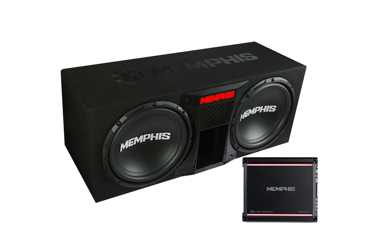 Dual SR 12" Ported Enc w/500w Amp