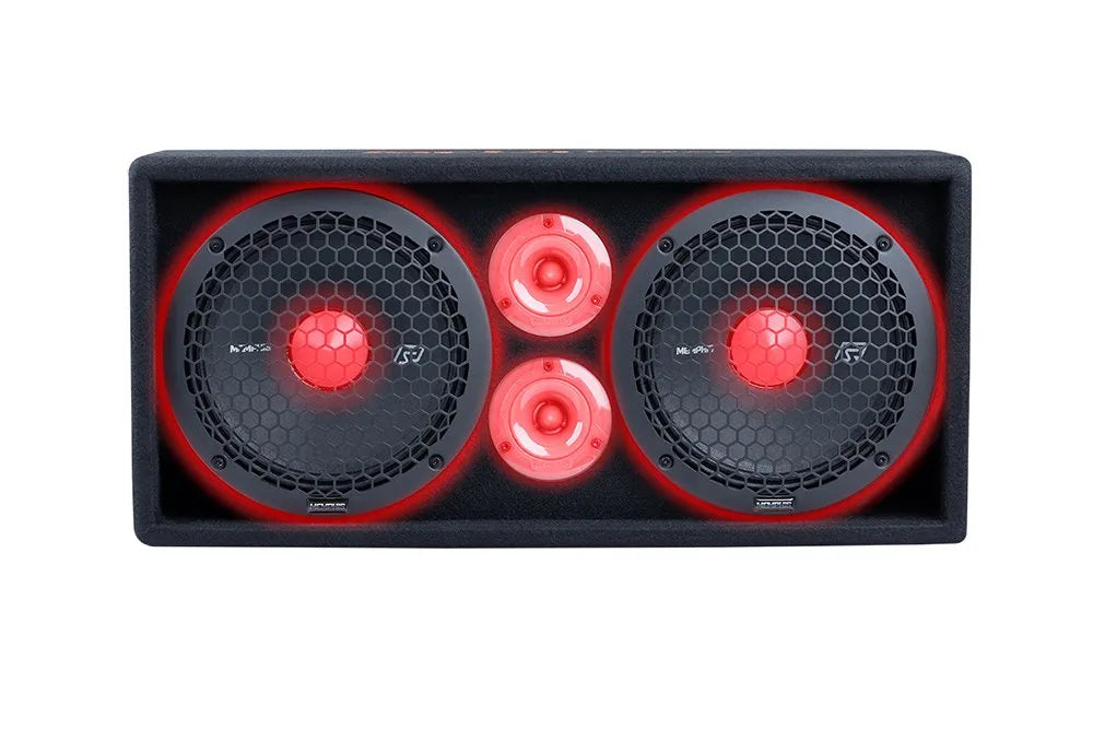 Dual" 10" 2 Way Full Range Loaded Enclosure
