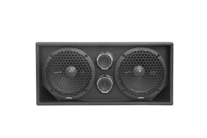 Memphis Audio | Dual 10" 2 Way Full Range Loaded Enclosure W/ Bedliner Exterior