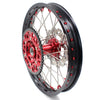 KKE 21 & 19 Wheels for Suzuki RMZ250 2007-2025 RMZ450 2005-2025 Red Nipples