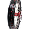 KKE 21 & 19 Wheels for Suzuki RMZ250 2007-2025 RMZ450 2005-2025 Red Nipples