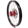 KKE 21 & 19 Wheels for Suzuki RMZ250 2007-2025 RMZ450 2005-2025 Red Nipples
