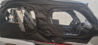 Yamaha Wolverine RMAX4 1000 2021+ (& 2025 Compact) Crew Cab 4 Door Utv Upper Doors Enclosure works with OEM Glass Windshield  (Sides Only) Please check top of the description for availability