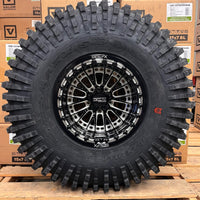 Metal FX Slayer R beadlock 15x10 0mm Maxxis Roxxzilla kit Gloss Black Contrast Cut 5x4.5