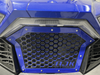 Polaris RZR Grill by AJK Offroad Blue Grill Close Up Installed View