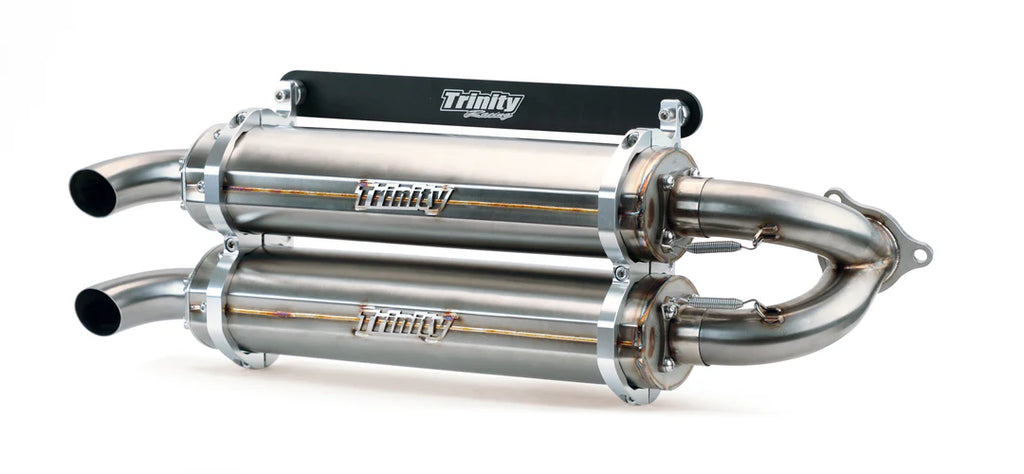 TR-4152S-SS TRINITY RACING STAINLESS STEEL RZR TURBO/S SLIP ON
