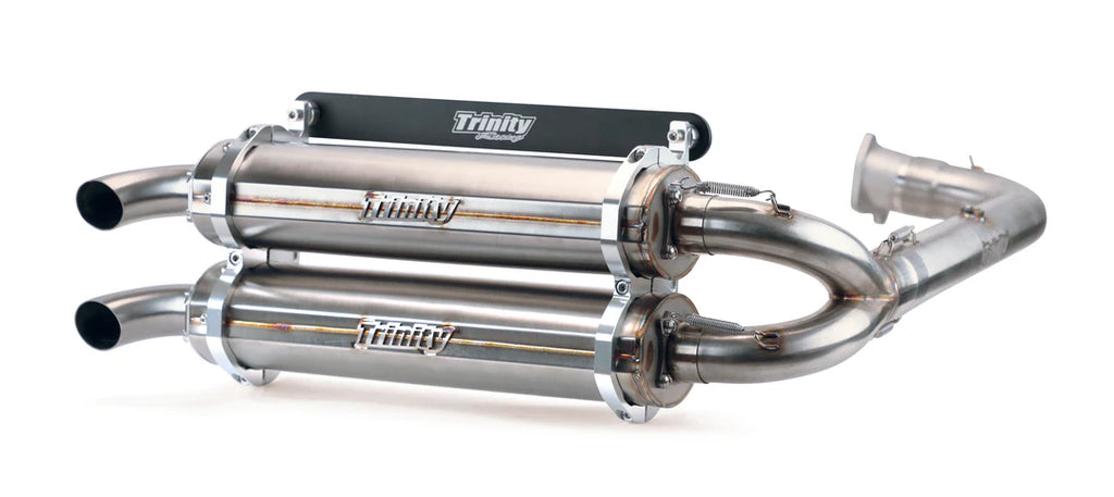 TR-4153D-SS TRINITY RACING STAINLESS STEEL RZR TURBO / S FULL SYSTEM