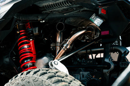 Trinity Racing Can-Am Maverick R Sidepiece Valved Head Pipe TR-4189HP