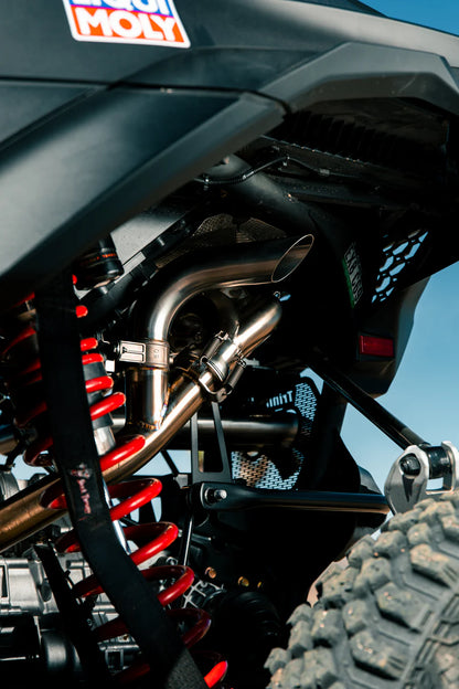 Trinity Racing Can-Am Maverick R Sidepiece Valved Head Pipe TR-4189HP