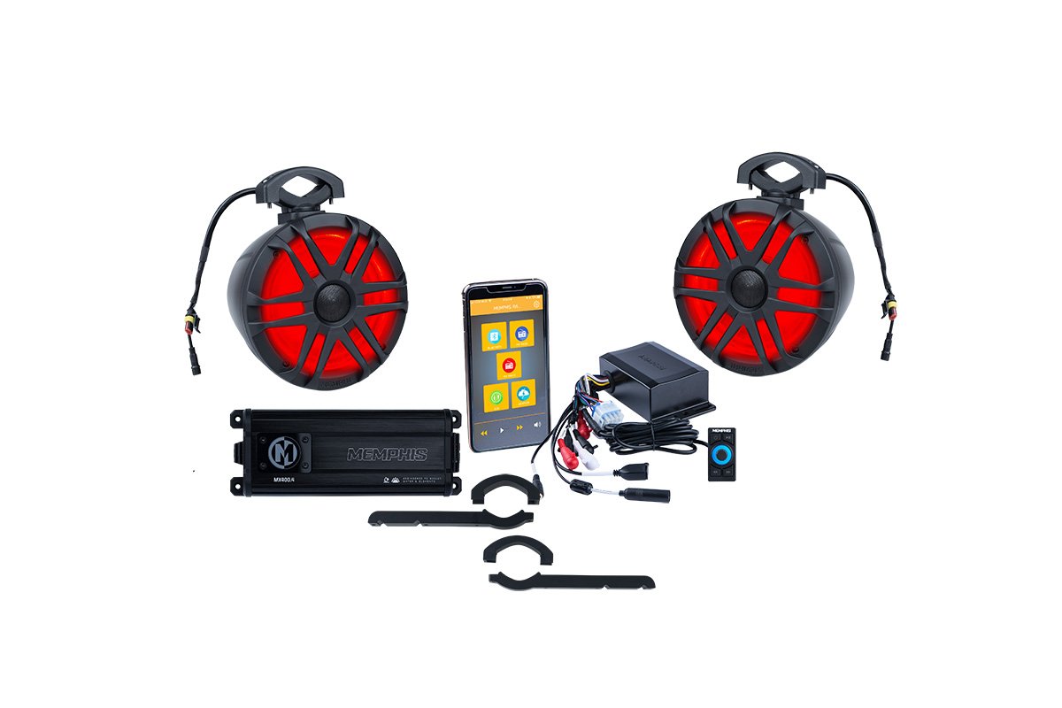 Universal 4 Speaker Side-By-Side Kit For Machines With Round Cages