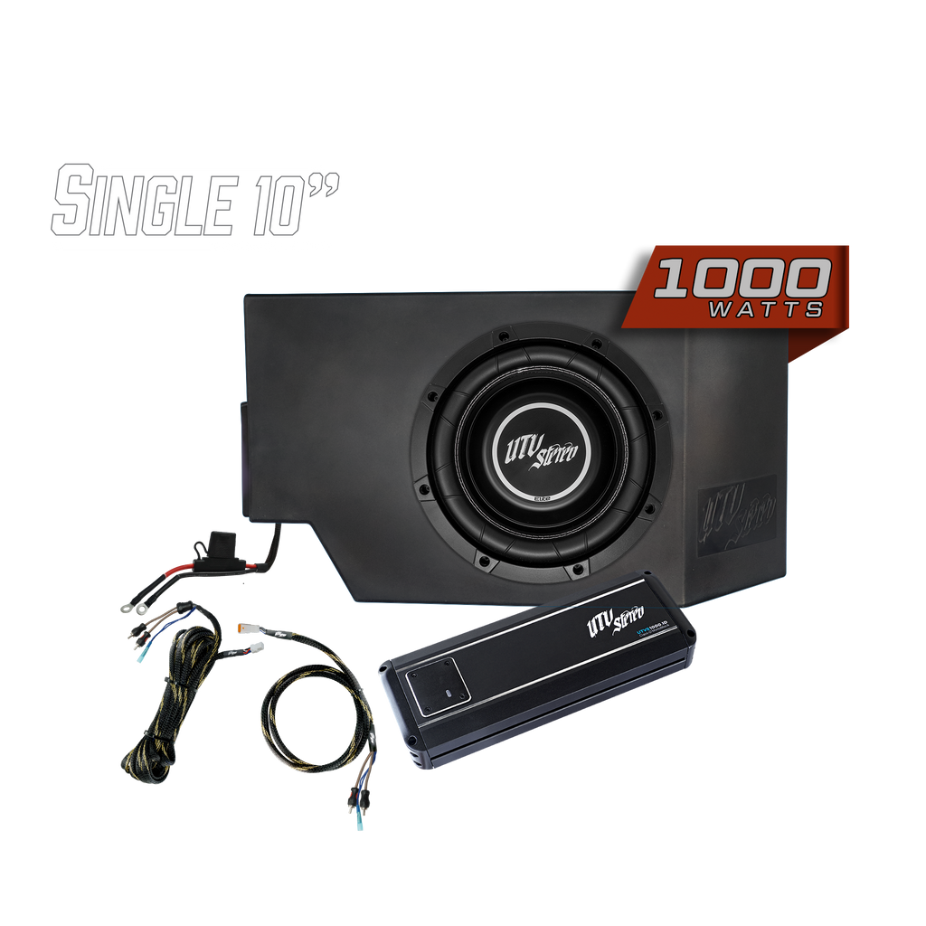 Can-Am® Defender 1000W Single Driver Side 10" Subwoofer Kit | UTVS-DEF-SUB-1000-DRIVER