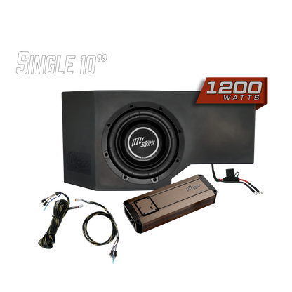 Can-Am® Defender 1200W Single Passenger Side 10" Subwoofer Kit  | UTVS-DEF-SUB-1200-PASS