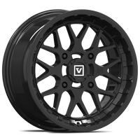 V03 14X7 +25MM 4X110 GLOSS BLACK