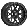 Valor V07 Satin Black w/ Orange Rings Beadlock  + Maxxis Roxxzilla Tires (Mounted Kit) – 15x7 | 4/156 Bolt Pattern | Rock-Ready Combo