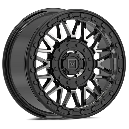 Valor Offroad V08 Beadlock Wheels on BFGoodrich KM3 Tires – Mounted Kit