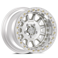 Valor V09 Raw Machined 15x10 Beadlocks mounted on Gladiator X Comps | 5/4.5 Bolt Pattern