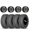 Valor V13 Beadlock 15x7 Dark Tint 4+3 4/137 on Gladiator X Comp 10 Ply 32x10-15