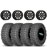 Valor V13 Beadlock 15x7 Dark Tint 4+3 4/137 on Gladiator X Comp 10 Ply 32x10-15