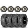 Valor V15 15x7 Satin Bronze Milled 6+1 5/4.5 on Gladiator X Comp 10 Ply 32x10-15