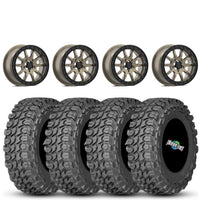 Valor V15 15x7 Satin Bronze Milled 6+1 5/4.5 on Gladiator X Comp 10 Ply 32x10-15