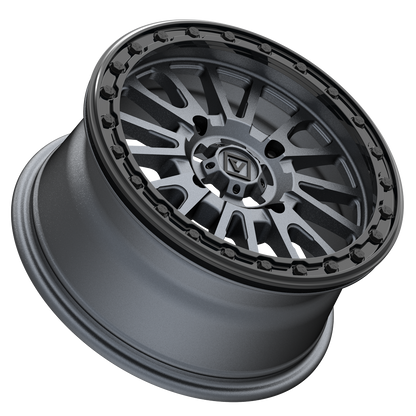 V16 Beadlock UTV Wheel Satin Gunmetal