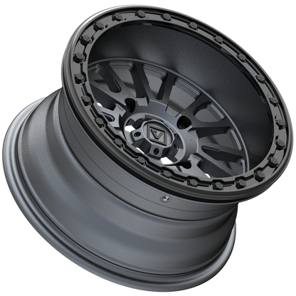 V16 Beadlock UTV Wheel Satin Gunmetal