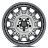 Valor Offroad V17 brushed gunmetal wheel on Maxxis Roxxzilla | 5/4.5