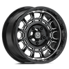 Valor Offroad V17 gloss black milled wheel on Maxxis Roxxzilla | 5/4.5