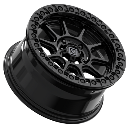 V18 Beadlock UTV Wheel Gloss Black