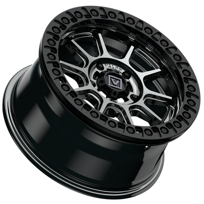Valor Offroad V18 hyper black beadlock on Maxxis Roxxzilla | 5/4.5