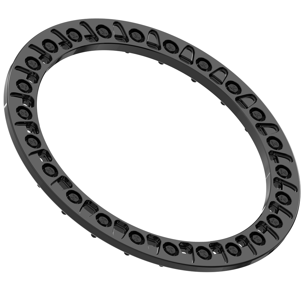 15" R3 BEADLOCK RING - GLOSS BLACK